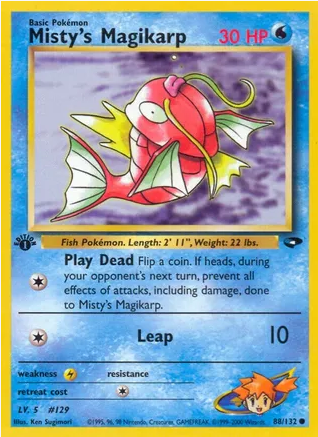 Misty's Magikarp (88/132) 1st Edition