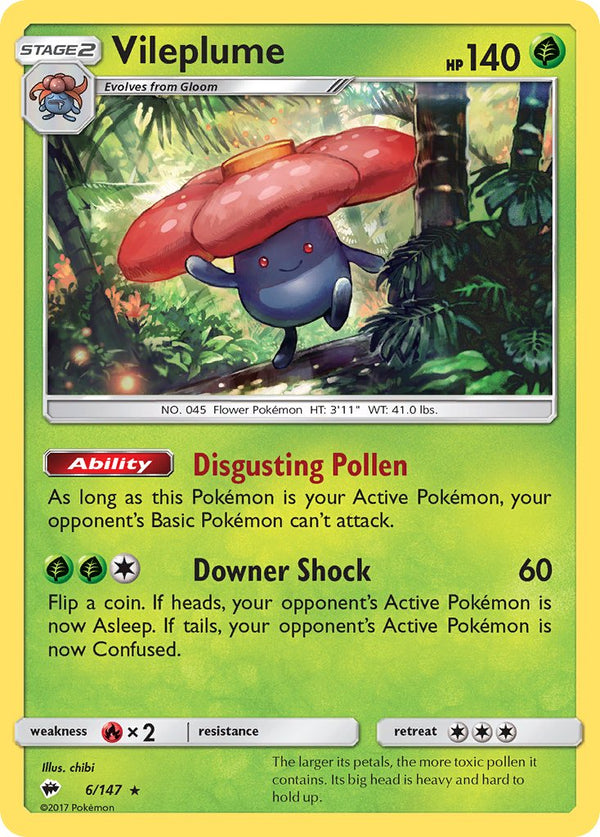 Vileplume - 006/147 (SM:BUS) Holo Rare - Near Mint Holofoil