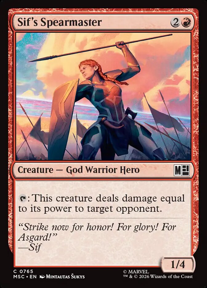 Sif's Spearmaster [ #0765 ] (MSC-C)