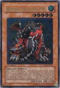 Armed Dragon LV5 (SOD-EN014) Ultimate Rare - Light Play 1st Edition