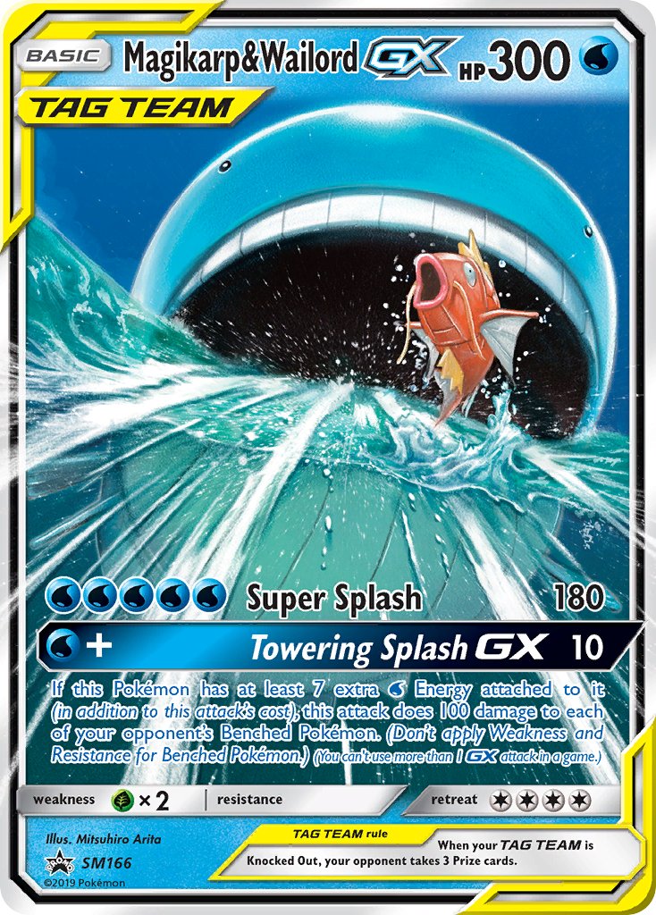 Magikarp & Wailord GX - SM166 (SM:PR) Promo - Near Mint Holofoil