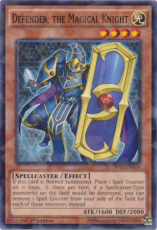 Defender, The Magical Knight (Shatterfoil) (BP03-EN054) Shatterfoil Rare - Near Mint 1st Edition