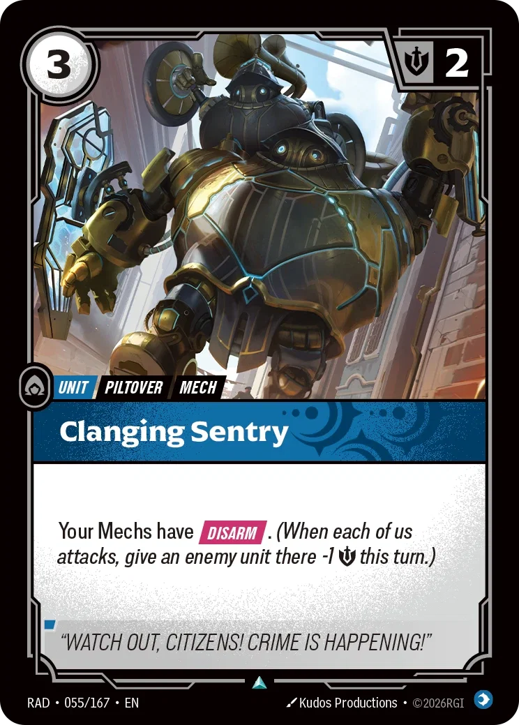 Clanging Sentry - 055/167 (RAD) Uncommon