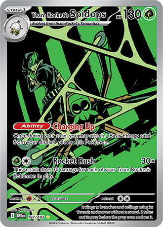 Team Rocket's Spidops - 187/182 (DRI) Illustration Rare