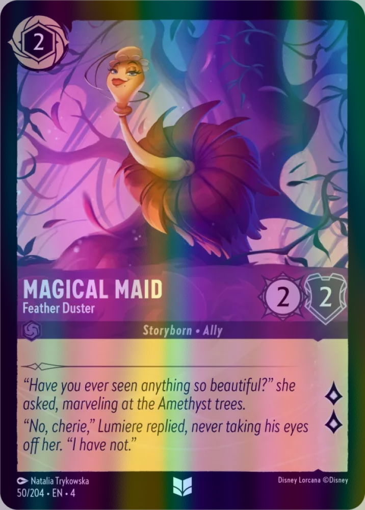 Magical Maid - Feather Duster (Ursula's Return 050/204) Uncommon - Near Mint Cold Foil