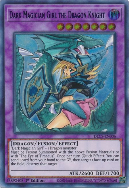Dark Magician Girl the Dragon Knight (DLCS-EN006) (Blue Variant) (Alternate Art)