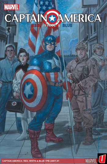 CAPTAIN AMERICA RED WHITE & BLUE TP (USED)