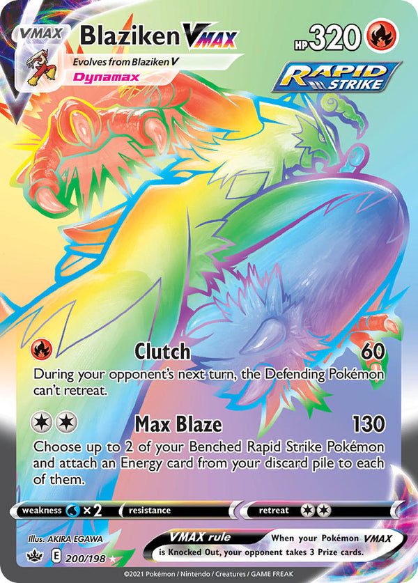 Blaziken VMAX - 200/198 (SWSH06) Secret Rare - Near Mint Holofoil