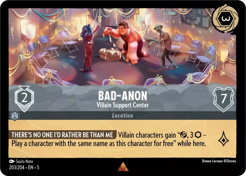 Bad-Anon - Villain Support Center (Shimmering Skies 203/204) Rare - Near Mint