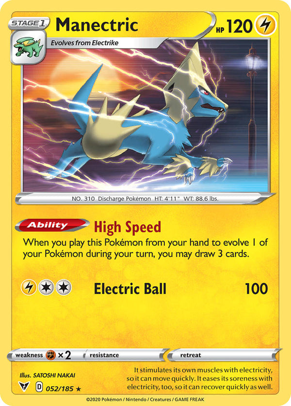 Manectric - 052/185 (SWSH04) Rare - Near Mint