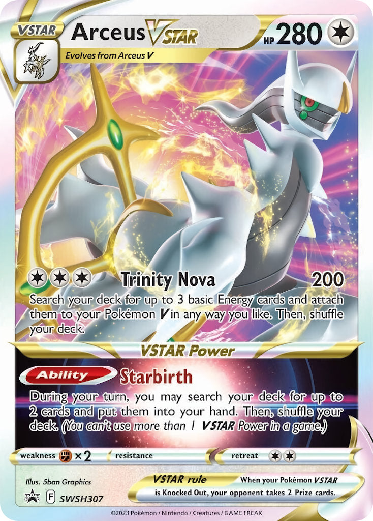 Arceus VSTAR - SWSH307 (SWSH:PR) Promo - Near Mint Holofoil