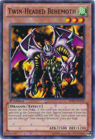 Twin-Headed Behemoth (Starfoil) (BP01-EN179) Starfoil Rare - Near Mint 1st Edition