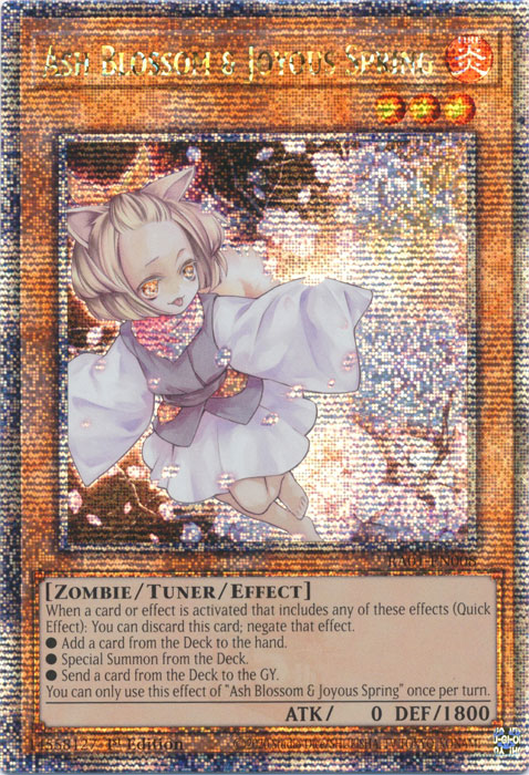 Ash Blossom & Joyous Spring (RA01-EN008) Quarter Century Secret Rare - Near Mint 1st Edition