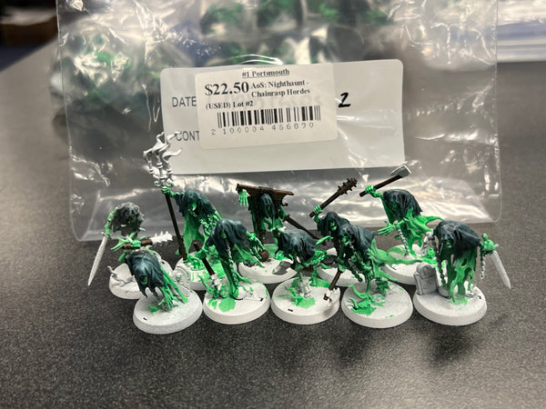 AoS: Nighthaunt - Chainrasp Hordes (USED) Lot #2
