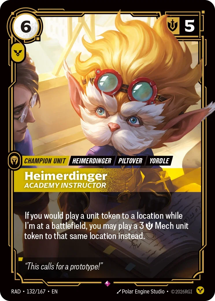Heimerdinger, Academy Instructor - 132/167 (RAD) Rare