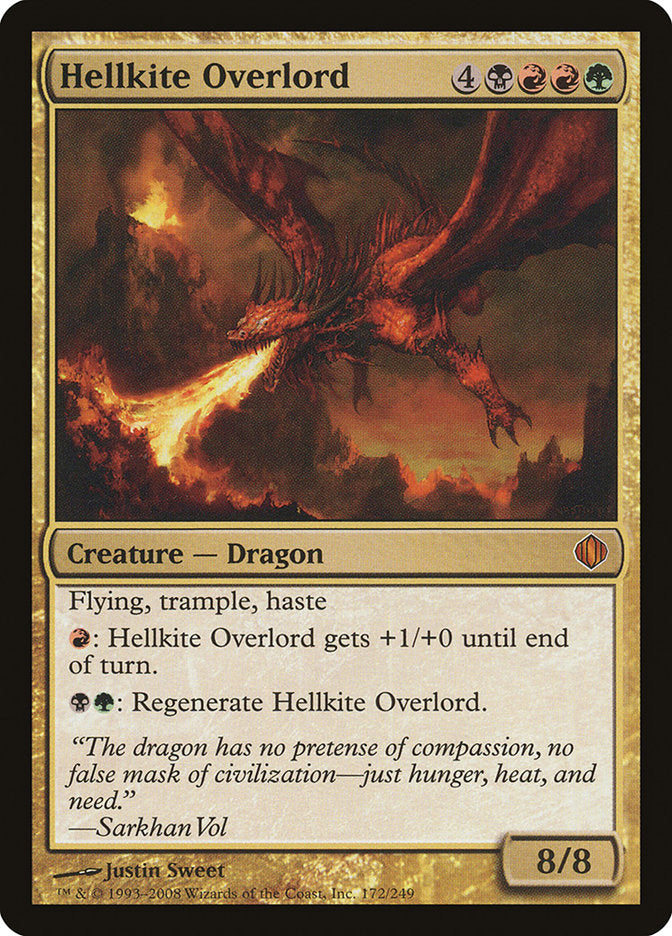 Hellkite Overlord (ALA-M-FOIL) Damaged