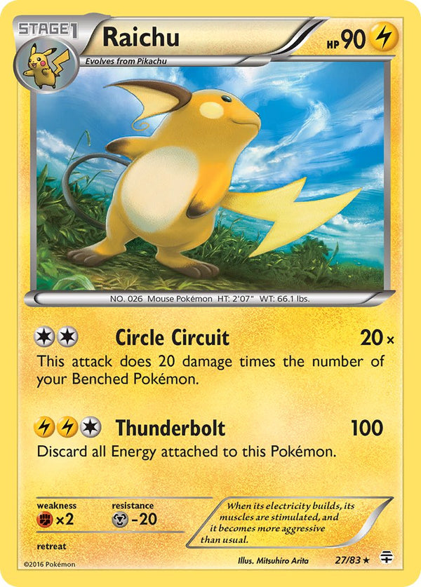 Raichu - 027/083 (GEN) Holo Rare - Near Mint Holofoil