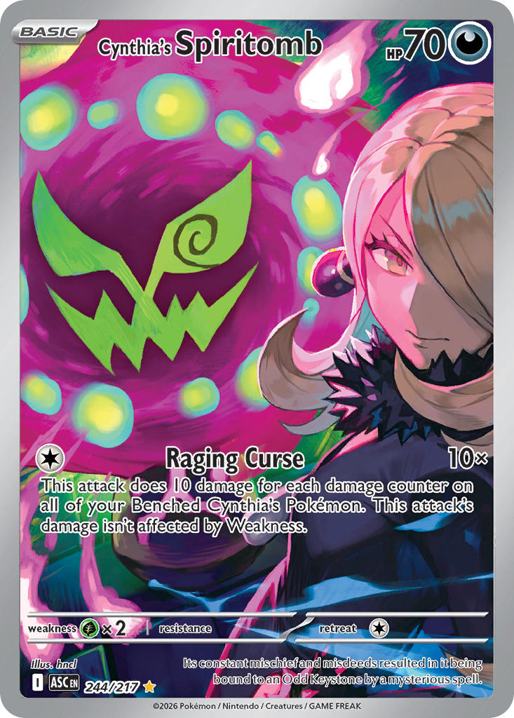 Cynthia's Spiritomb - 244/217 (ASC) Illustration Rare