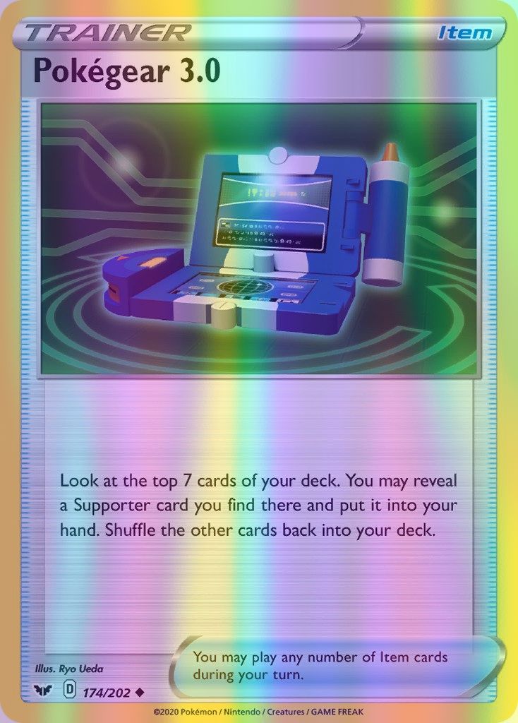 Pokegear 3.0 - 174/202 (SWSH01) Uncommon - Near Mint Reverse Holofoil