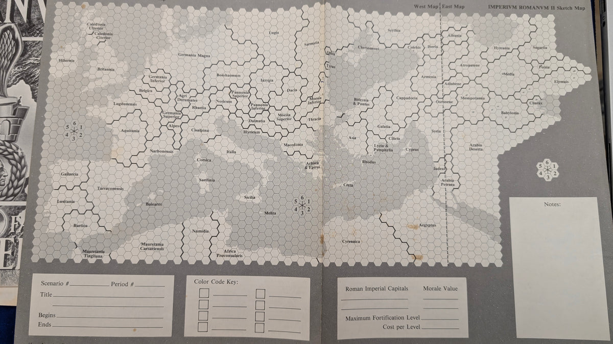 West End Games (10030) Imperivm Romanvm II - Rise and Fall fo the Roman Empire (USED) Punched but Complete