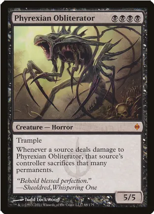 Phyrexian Obliterator (NPH-M) Moderate Play