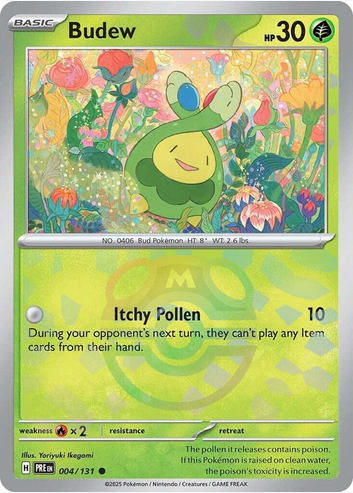 Budew (Master Ball Pattern) - 004/131 (PRE) Common - Near Mint Holofoil