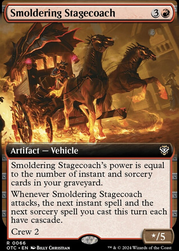 Smoldering Stagecoach [#0066 Extended Art] (OTC-R-FOIL)