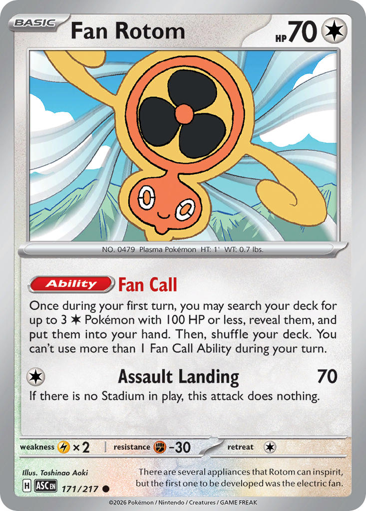 Fan Rotom - 171/217 (ASC) Common