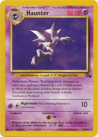 Haunter - 21/62 (FO) Rare - Near Mint Unlimited