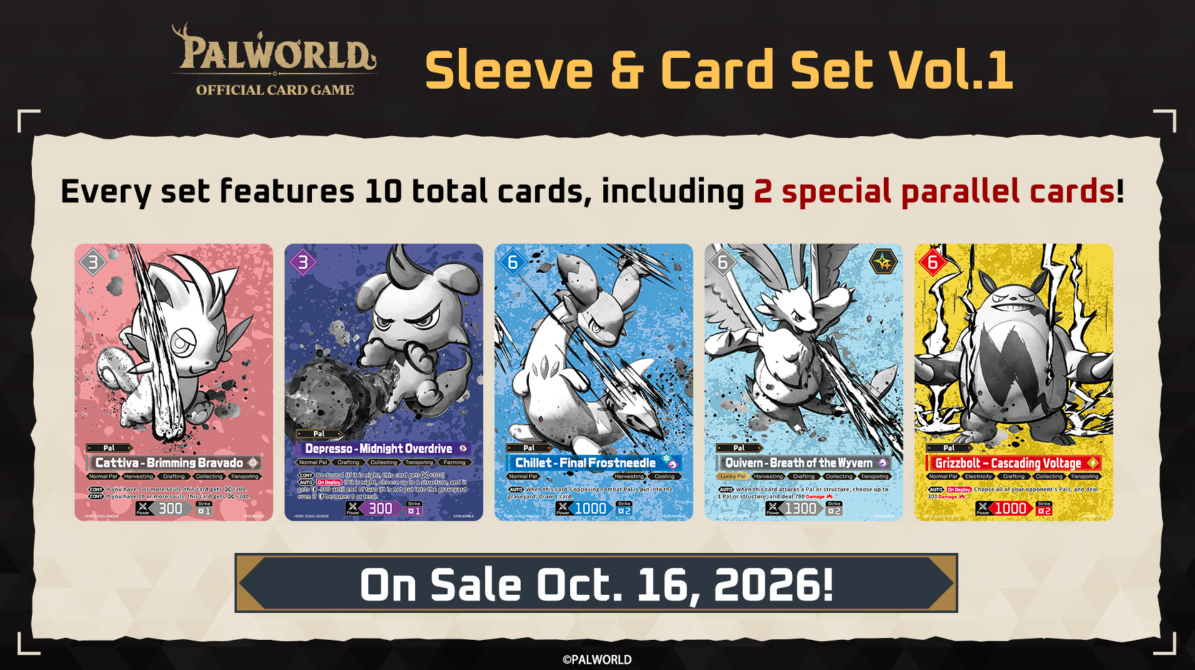 Palworld TCG: Sleeve & Card Set - Vol. 1
