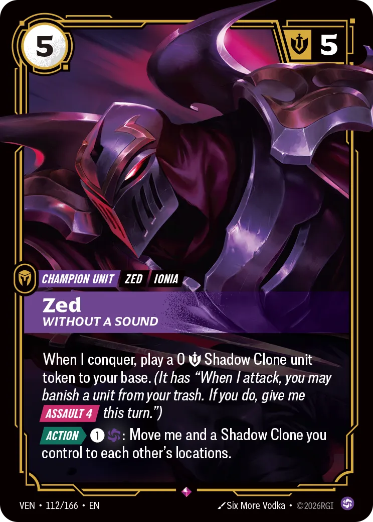 Zed, Without a Sound - 112/166 (VEN) Rare