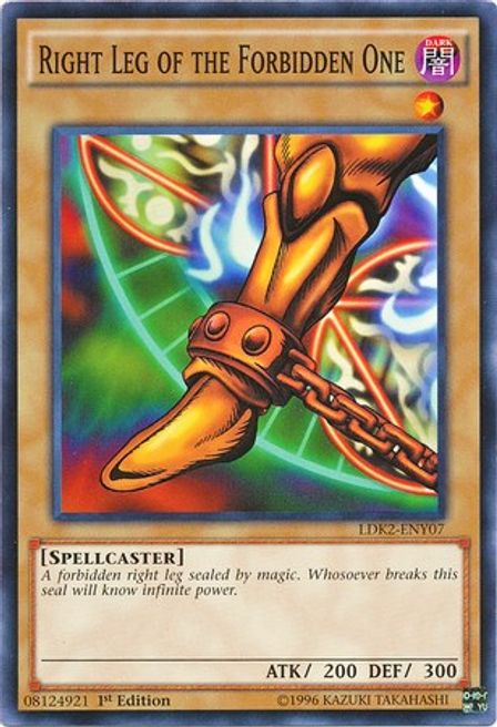 Right Leg of the Forbidden One (LDK2-ENY07) Common - Near Mint Unlimited