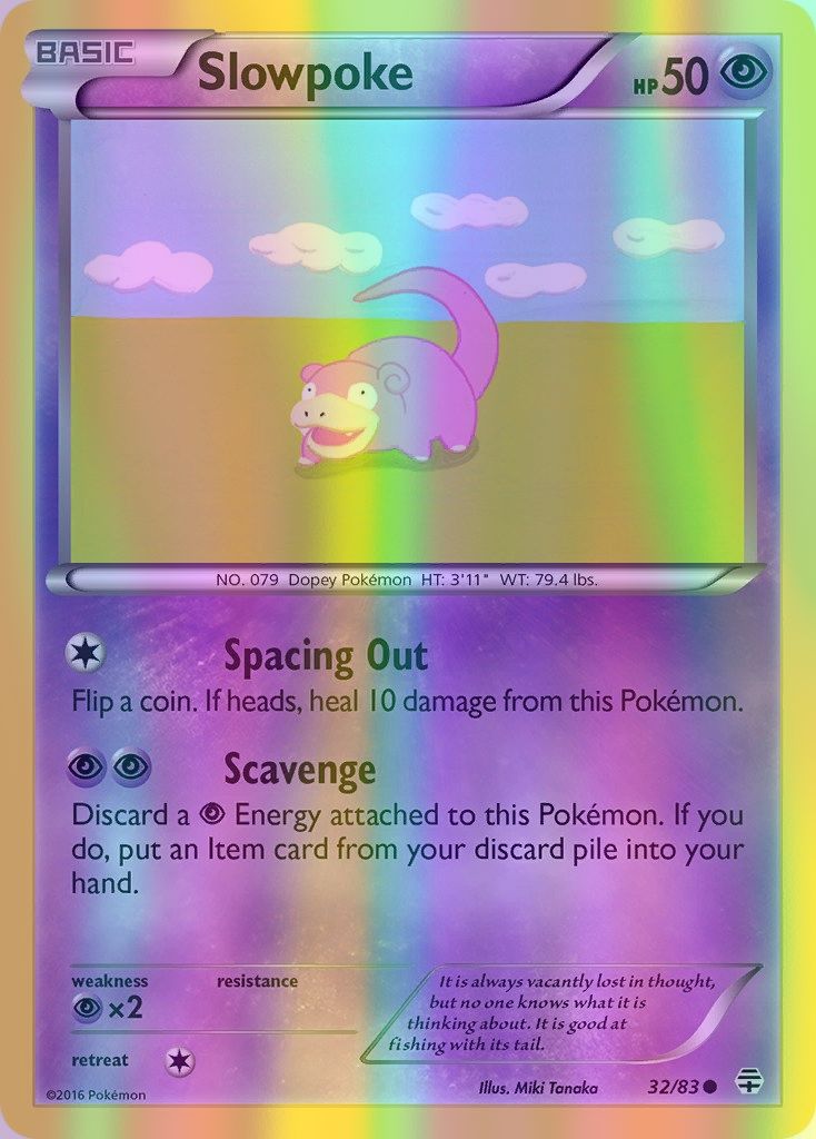 Slowpoke - 032/083 (GEN) Common - Near Mint Reverse Holofoil