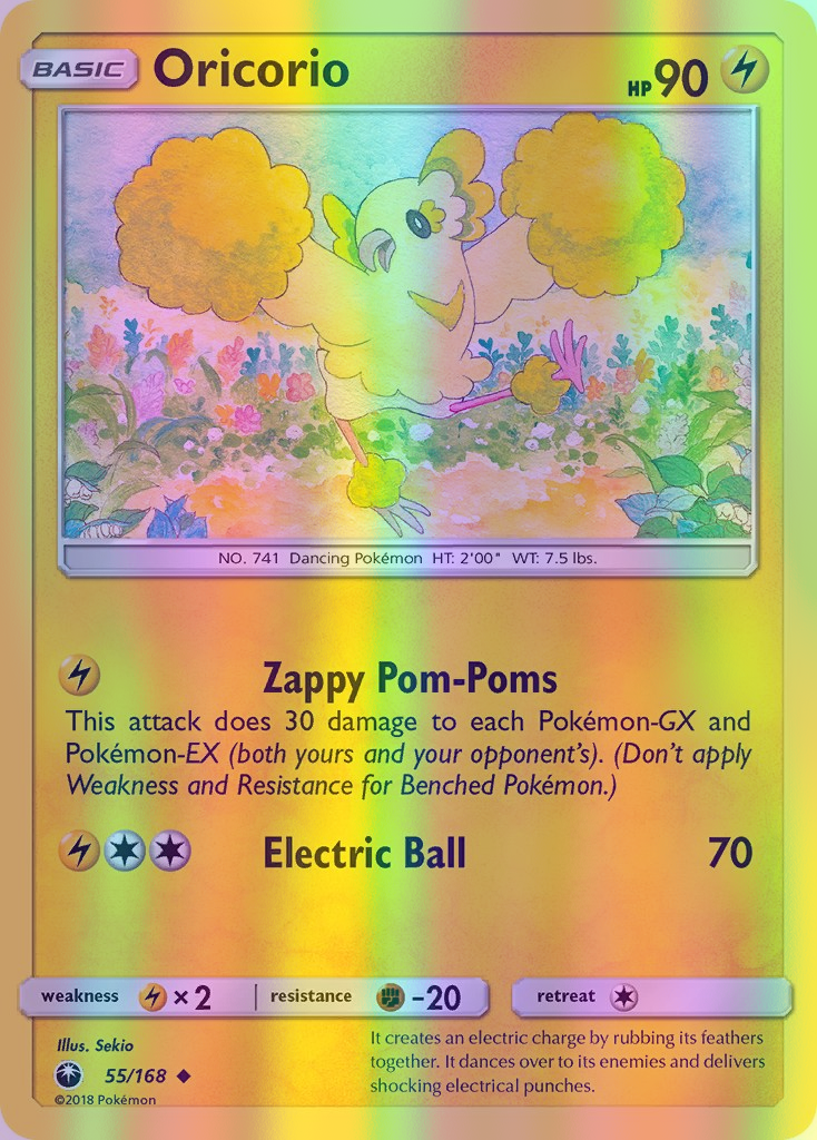 Oricorio - 055/168 (CES) Uncommon - Near Mint Reverse Holofoil