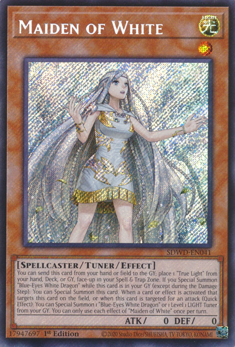 Maiden of White (SDWD-EN041) Secret Rare - Near Mint 1st Edition
