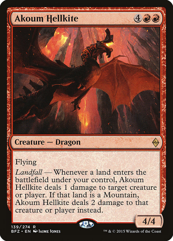 Akoum Hellkite (BFZ-R-FOIL)