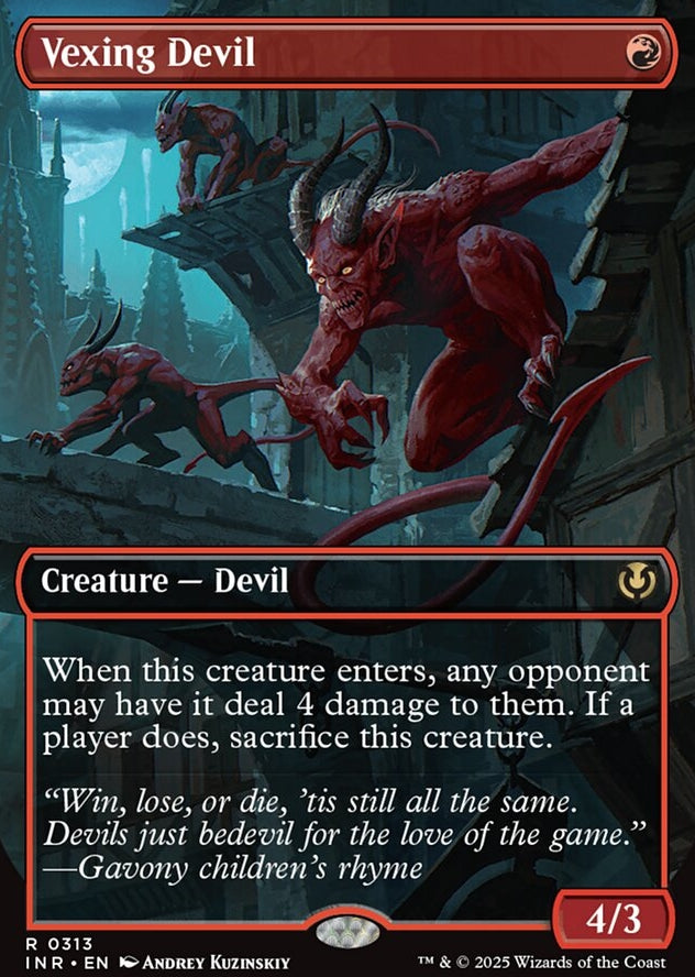 Vexing Devil [ #0313 Borderless ] (INR-R-FOIL)