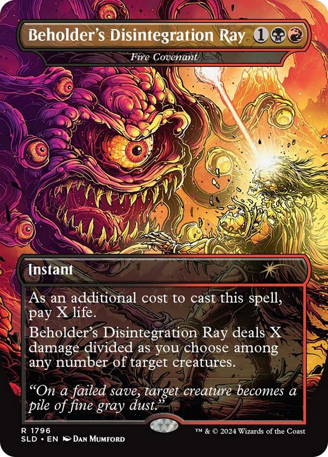 Beholder's Disintegration Ray (Fire Covenant) [#1796] (SLD-R-FOIL)