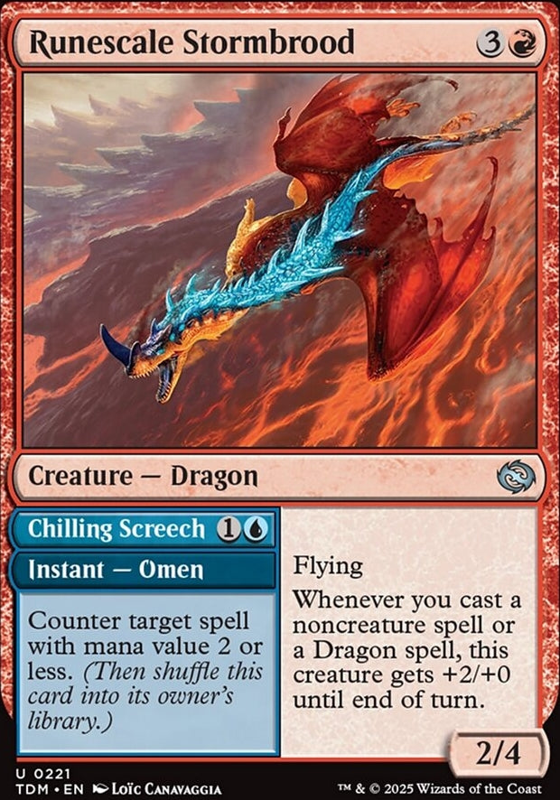 Runescale Stormbrood // Chilling Screech [ #0221 ] (TDM-U)