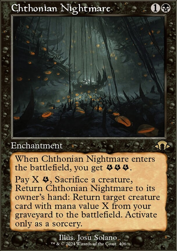 Chthonian Nightmare [#0406 Retro Frame] (MH3-R-FOIL)