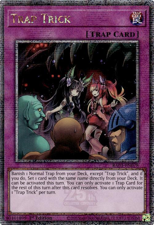 Trap Trick (RA03-EN078) Quarter Century Secret Rare - Near Mint 1st Edition