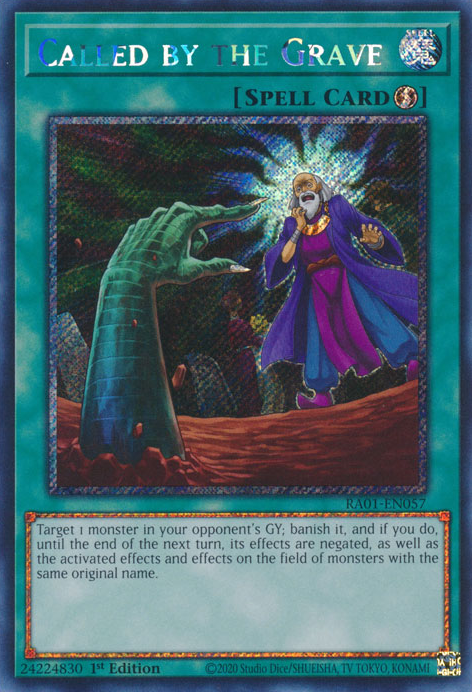 Called by the Grave (RA01-EN057) Platinum Secret Rare - Near Mint 1st Edition