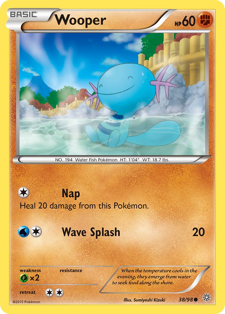 Wooper - 038/098 (AOR) Common - Near Mint