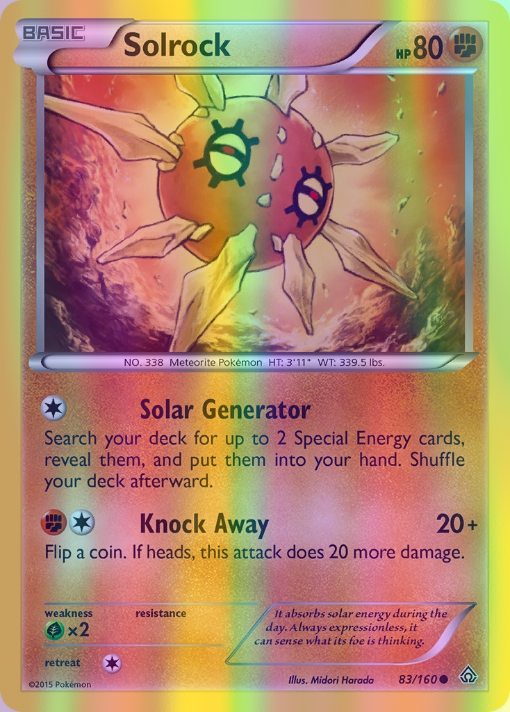 Solrock - 083/160 (PRC) Common - Near Mint Reverse Holofoil