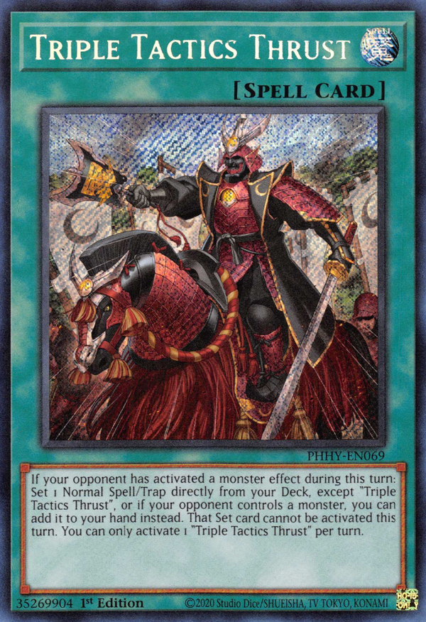 Triple Tactics Thrust (PHHY-EN069) Secret Rare - Near Mint 1st Edition