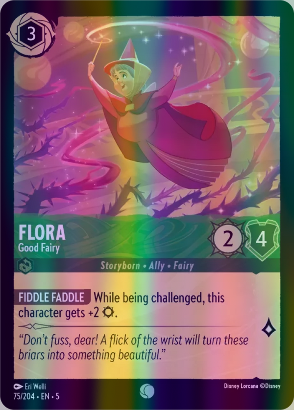 Flora - Good Fairy (Shimmering Skies 075/204) Common - Near Mint Cold Foil