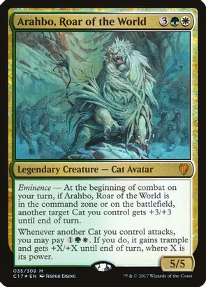 Arahbo, Roar of the World (C17-M-FOIL) Light Play