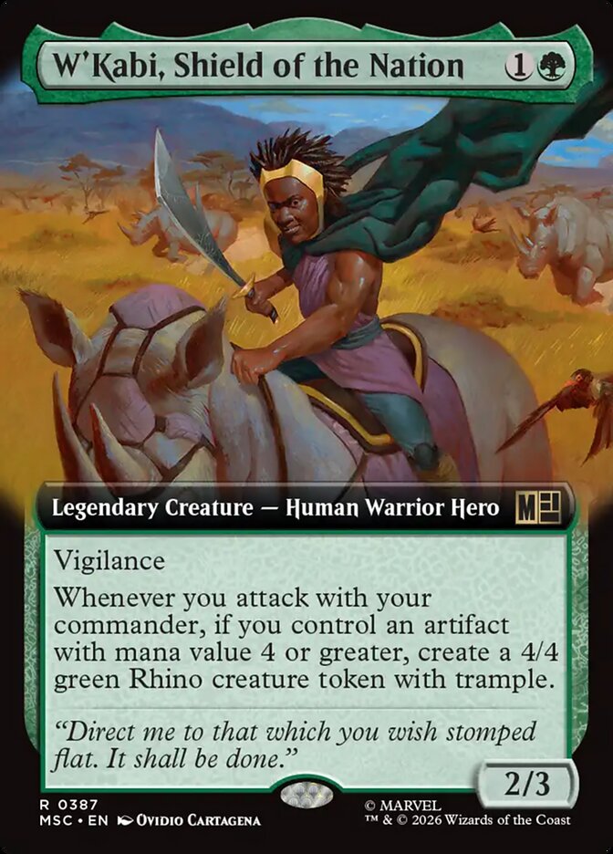 W'Kabi, Shield of the Nation [ #0387 Extended Art ] (MSC-R)