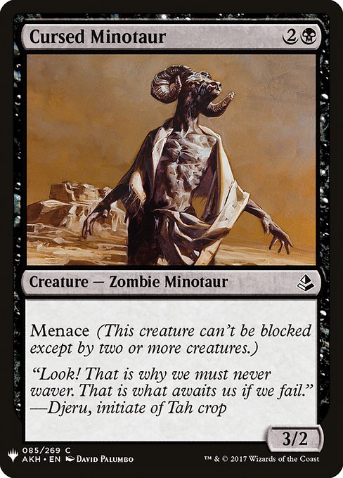 Cursed Minotaur [Mystery Booster #0607] (AKH-C)