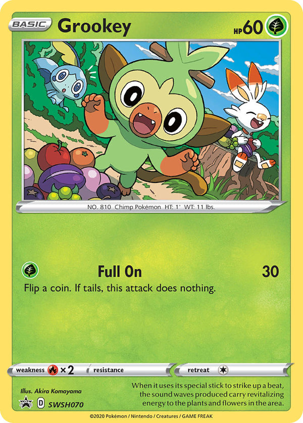 Grookey - SWSH070 (SWSH:PR) Promo - Near Mint Holofoil